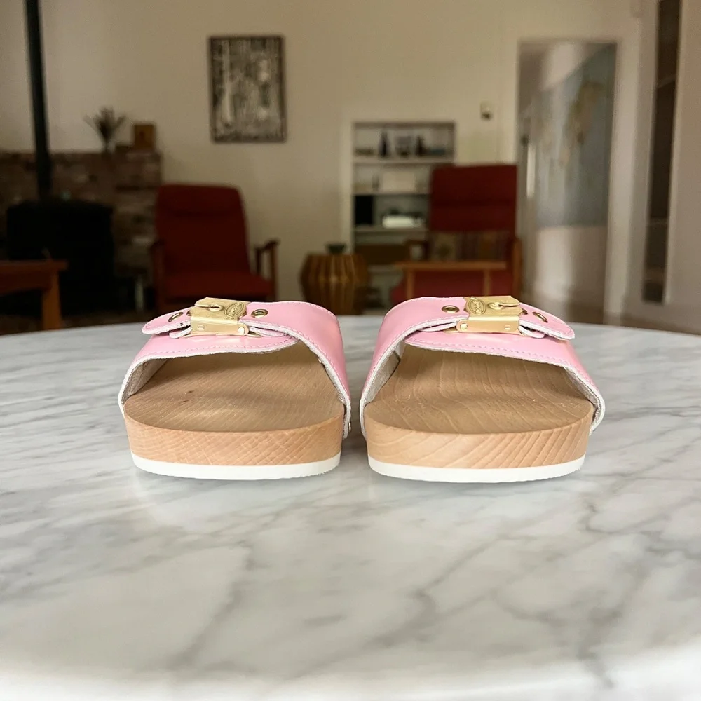 Dr. Scholl's NWOT Original Collection Platform Slide Sandals in Pink Size 8 - Picture 5 of 8